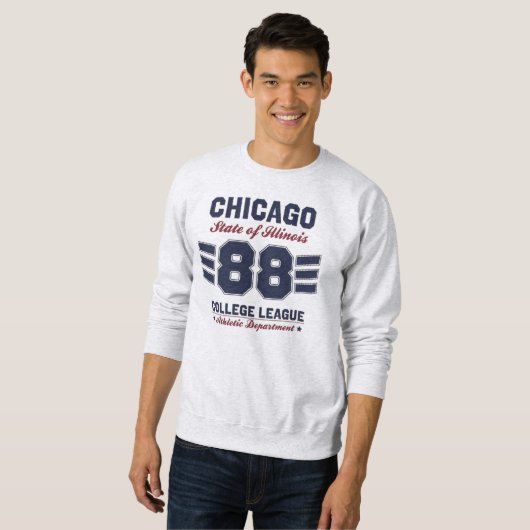 CHICAGO ILLINOIS VARSITY SCRIPT CLASSIC SPORTS JER TRUI (Voorkant volledig)