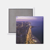 Chicago, Illinois, Verenigde Staten 6 Magneet (Voorkant / Achterkant)