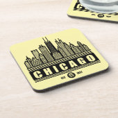 Chicago Illinois Verenigde Staten Bier Onderzetter (Linkerzijde)