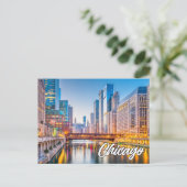 Chicago, Illinois, Verenigde Staten Briefkaart (Staand voorkant)