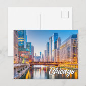 Chicago, Illinois, Verenigde Staten Briefkaart (Voorkant / Achterkant)