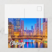 Chicago, Illinois, Verenigde Staten Briefkaart (Voorkant / Achterkant)