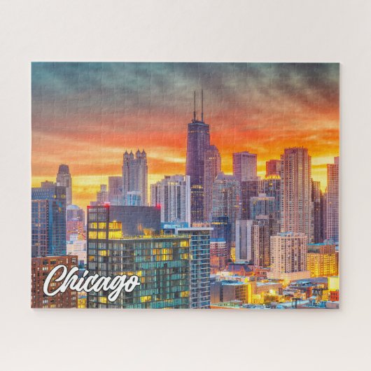 Chicago, Illinois, Verenigde Staten Legpuzzel (Horizontaal)