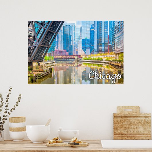 Chicago, Illinois, Verenigde Staten Poster (Keuken)