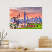 Chicago, Illinois, Verenigde Staten Poster (Keuken)