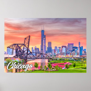 Chicago, Illinois, Verenigde Staten Poster