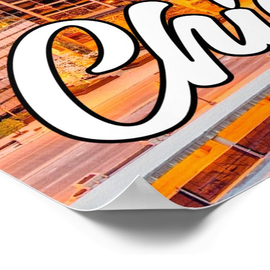 Chicago, Illinois, Verenigde Staten Poster (Hoek)