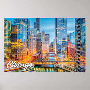Chicago, Illinois, Verenigde Staten Poster
