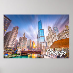 Chicago, Illinois, Verenigde Staten Poster