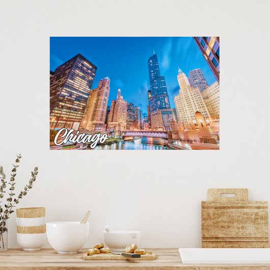 Chicago, Illinois, Verenigde Staten Poster (Keuken)