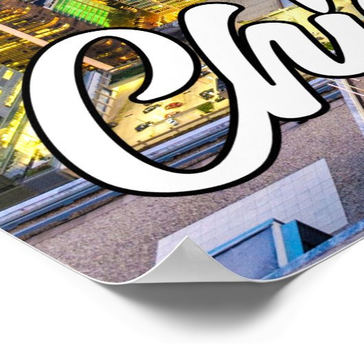 Chicago, Illinois, Verenigde Staten Poster (Hoek)