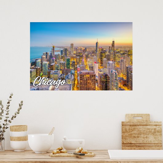 Chicago, Illinois, Verenigde Staten Poster (Keuken)