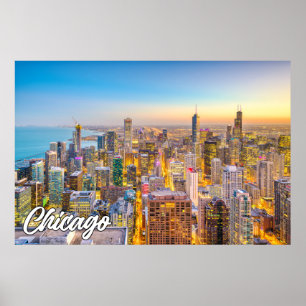 Chicago, Illinois, Verenigde Staten Poster