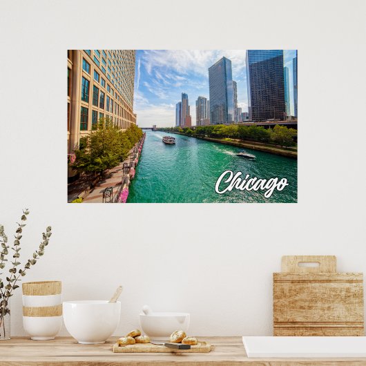 Chicago, Illinois, Verenigde Staten Poster (Keuken)