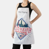 Chicago Illinois Verenigde Staten Retro Skyline Ve Schort (Insitu)