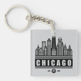 Chicago Illinois Verenigde Staten Sleutelhanger