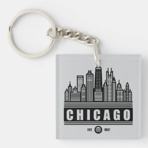 Chicago Illinois Verenigde Staten Sleutelhanger