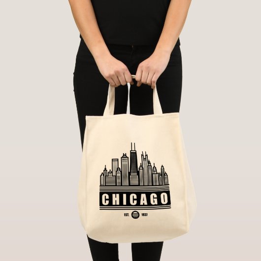 Chicago Illinois Verenigde Staten Tote Bag (Voorkant (product))