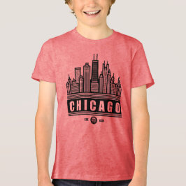 Chicago Illinois Verenigde Staten Tri-Blend Shirt