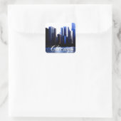Chicago Illinois Vierkante Sticker (Tas)
