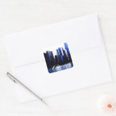 Chicago Illinois Vierkante Sticker (Envelop)