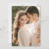 Chicago Illinois Watercolor Scape Photo Wedding Save The Date (Achterkant)