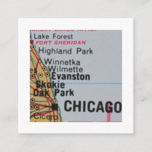 chicago illinois We hebben nieuwe adres Kaart verp (Voorkant)