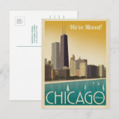 Chicago, Illinois | We zijn verhuisd Uitnodiging Briefkaart (Voorkant / Achterkant)
