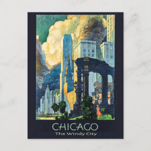  Chicago Illinois Windy City Briefkaart
