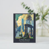  Chicago Illinois Windy City Briefkaart (Staand voorkant)