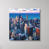 Chicago Illinois Wrapped Canvas Art 16.80 x 17.50 (Voorkant)
