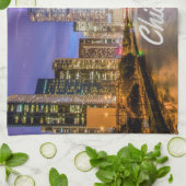 Chicago Illinos City 's nachts Theedoek (Gevouwen)