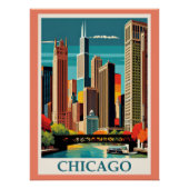 Chicago Illustratie Perfect Poster (Voorkant)