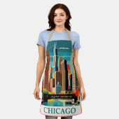 Chicago  Illustratie Schort (Gedragen)