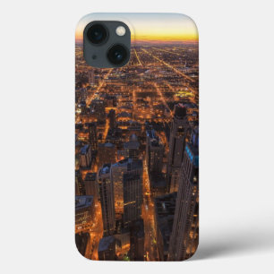 Chicago in de stad bij zonsondergang Case-Mate iPhone case