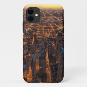 Chicago in de stad bij zonsondergang Case-Mate iPhone case