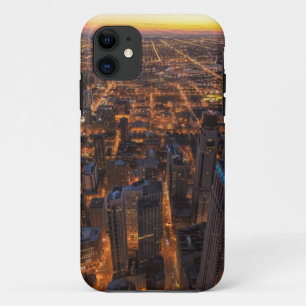 Chicago in de stad bij zonsondergang Case-Mate iPhone case