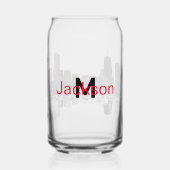 Chicago in graffiti met monogram blikvorm glas (Achterkant)