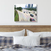 Chicago in zandsteen canvas afdruk (Insitu (Slaapkamer))