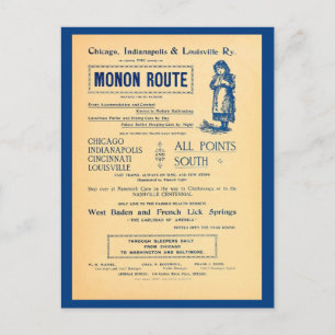  Chicago Indianopolis Louisville Railway Briefkaart