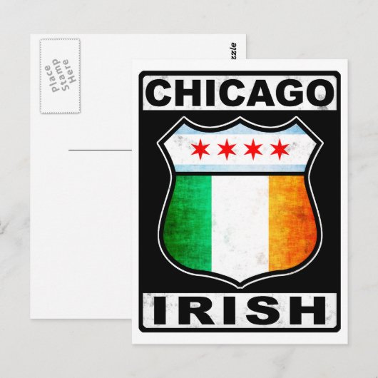 Chicago Irish American Briefkaart (Voorkant / Achterkant)