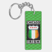 Chicago Irish American Keyring Sleutelhanger (Voorkant Links)
