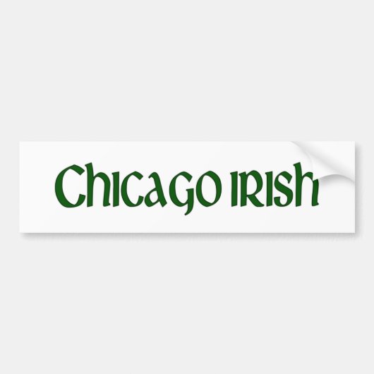 Chicago Irish Bumpersticker (Voorkant)