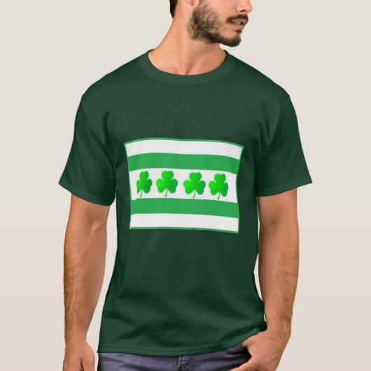 Chicago Irish Flag Green T-shirt (Voorkant)