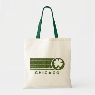 Chicago Irish Four Leaf Clover Canvas tas