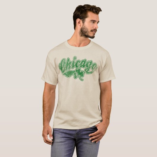 Chicago Irish Shamrock T-shirt (Voorkant volledig)
