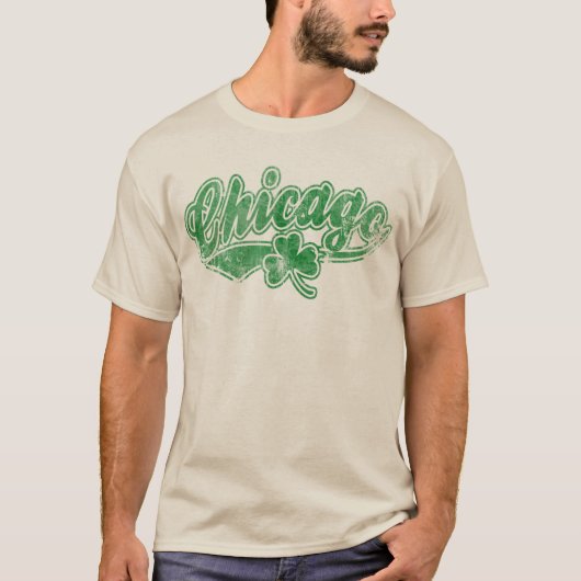 Chicago Irish Shamrock T-shirt (Voorkant)