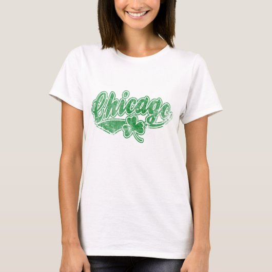 Chicago Irish Shamrock T-shirt (Voorkant)