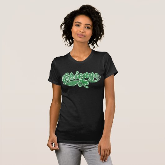 Chicago Irish Shamrock T-shirt (Voorkant volledig)