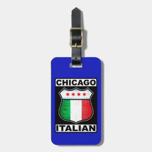 Chicago Italiaans-Amerikaanse Bagagelabel Sjabloon